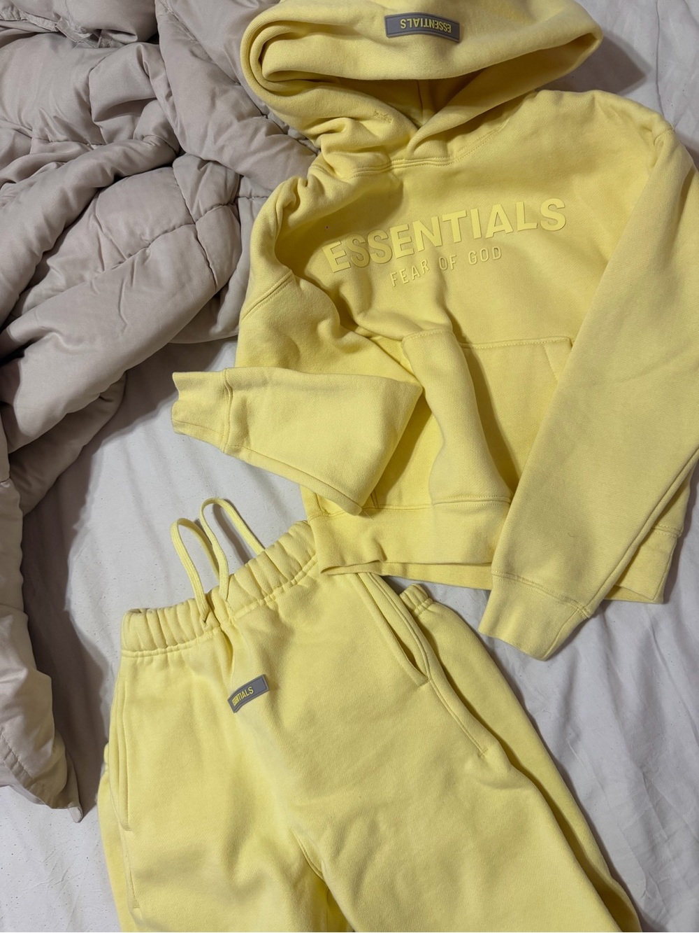Essentials Kids Yellow Sweatpants Joggers